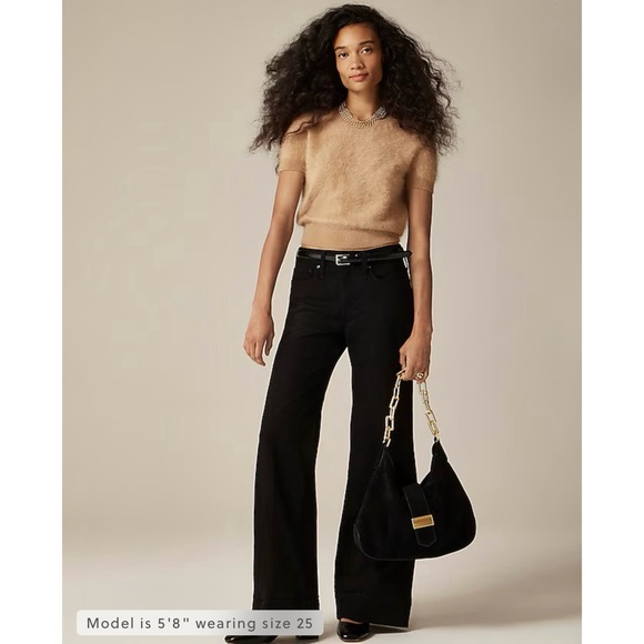 NWT J. Crew Low-rise Denim Trouser 1996 Semi-stretch Black Rinse Wash - Picture 1 of 6